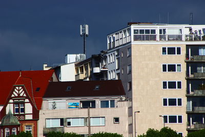 Low angle view of buildings against sky