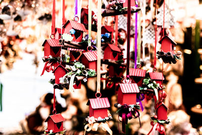 Close-up of padlocks