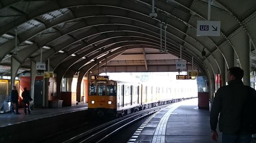 Railroad station platform