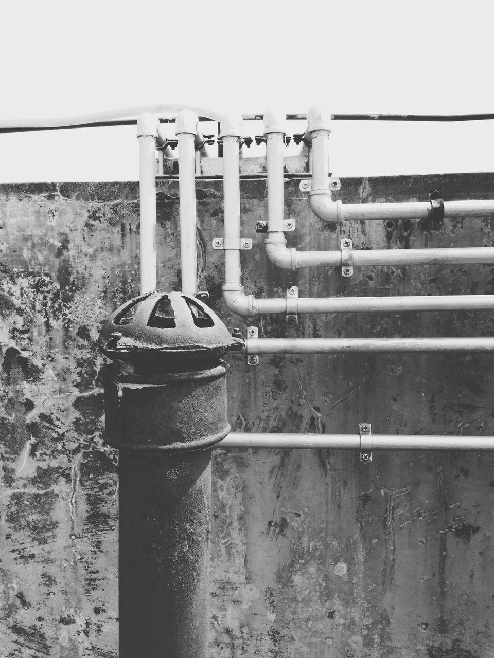 built structure, architecture, railing, metal, steps, old, building exterior, staircase, metallic, steps and staircases, wall - building feature, rusty, day, no people, outdoors, weathered, abandoned, protection, connection, auto post production filter