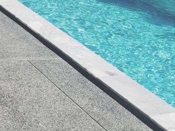 High angle view of swimming pool
