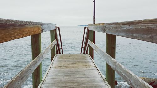 Pier leading to sea