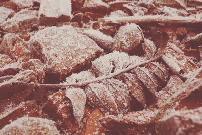 Close up of snow