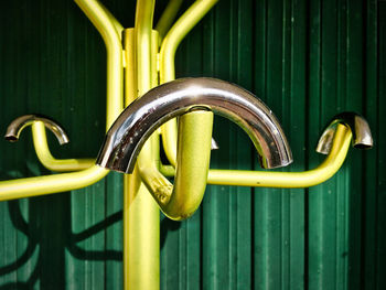 Close-up of metallic gate