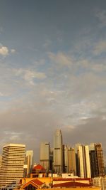 Low angle view of buildings against sky