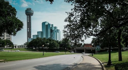 City skyline against sky