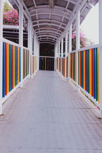 Empty corridor of building