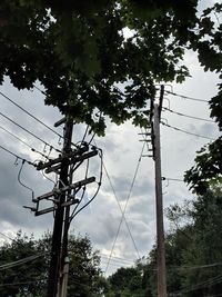 Low angle view of tree against sky