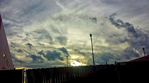 Low angle view of cloudy sky