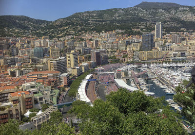 View during the formula 1 race in monaco