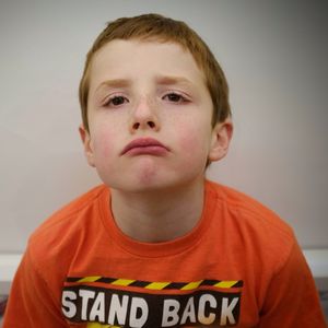 Close-up portrait of boy