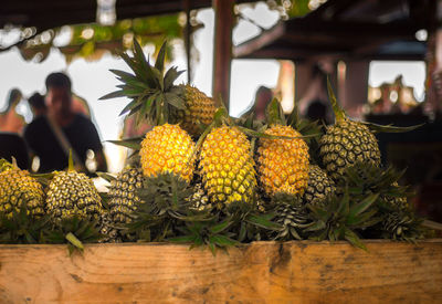 Close-up of fruits on table