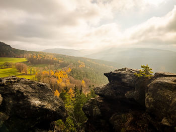 Scenic view of landscape against sky