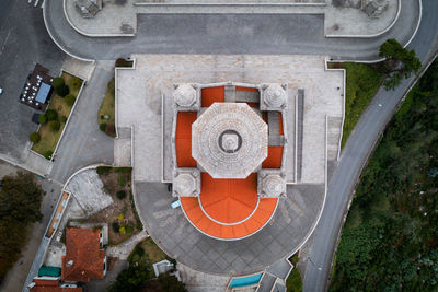 high angle view