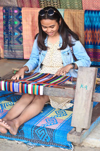 Young woman smiling