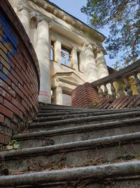Low angle view of staircase of building