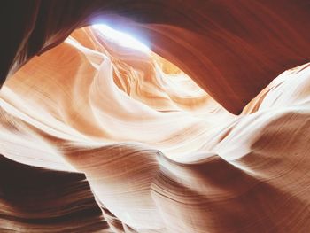 Low angle view of rock formation