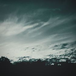 Low angle view of cloudy sky