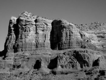 Scenic view of rocky mountains