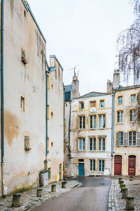 Low angle view of buildings against sky