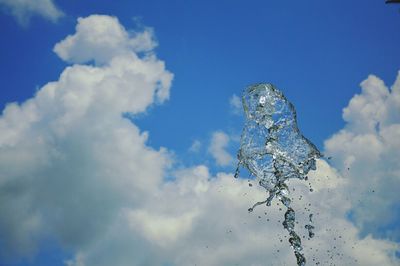 Low angle view of cloudy sky