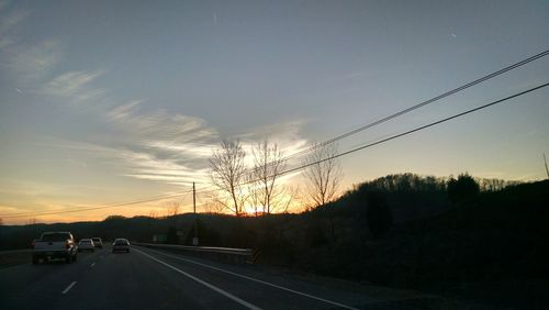 Road with trees in background