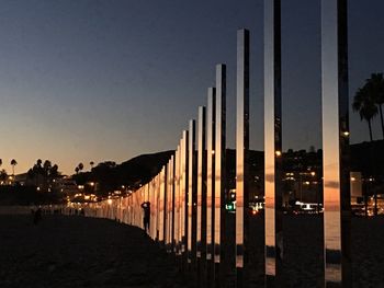 Panoramic view of trees at sunset