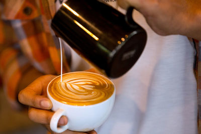 Coffee cup on table