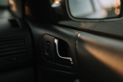 Close-up of vintage car