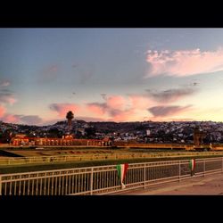City at sunset