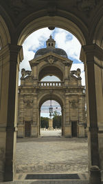 Low angle view of historical building