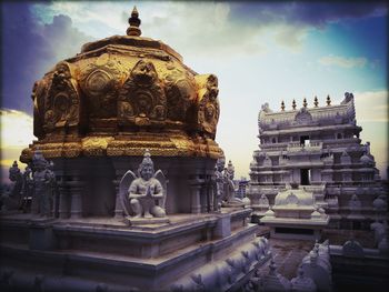 Low angle view of temple