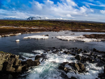 Scenic view of sea against sky