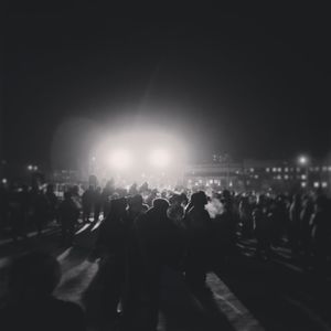Crowd at night