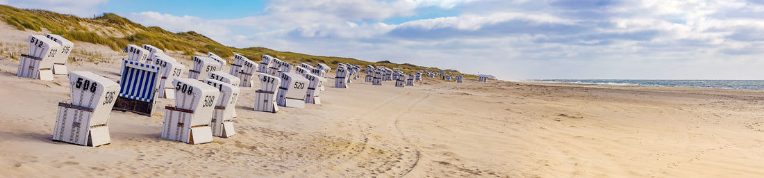 Panoramic view of beach