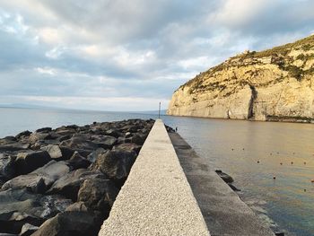 Panoramic view of sea against sky