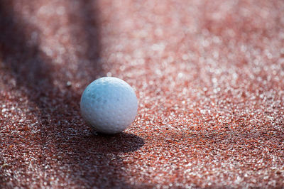 Close-up of ball on table