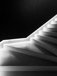 Close-up of sunlight falling on staircase at home