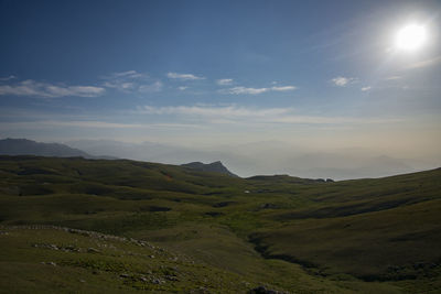 Scenic view of landscape against sky