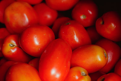 Full frame shot of tomatoes at market