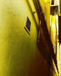 Close-up of yellow wall