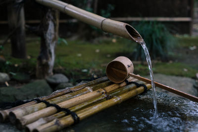 Close-up of fountain