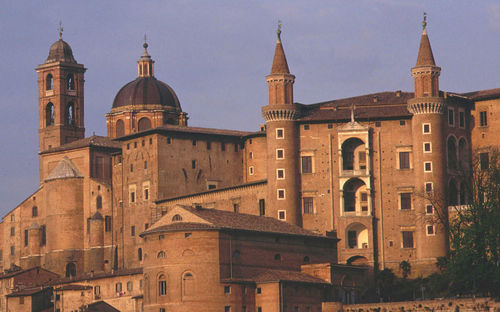 Historic cathedral against sky in city