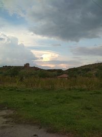 Scenic view of landscape against sky