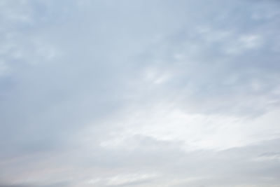 Low angle view of cloudy sky