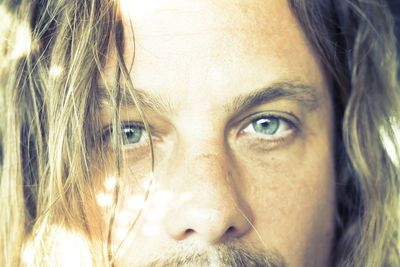 Close-up portrait of woman