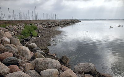 Scenic view of sea against sky