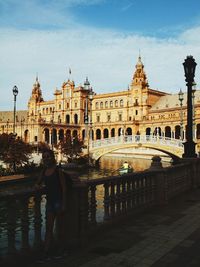 View of building with city in background