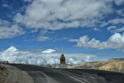 Road against sky
