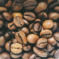 Full frame shot of coffee beans